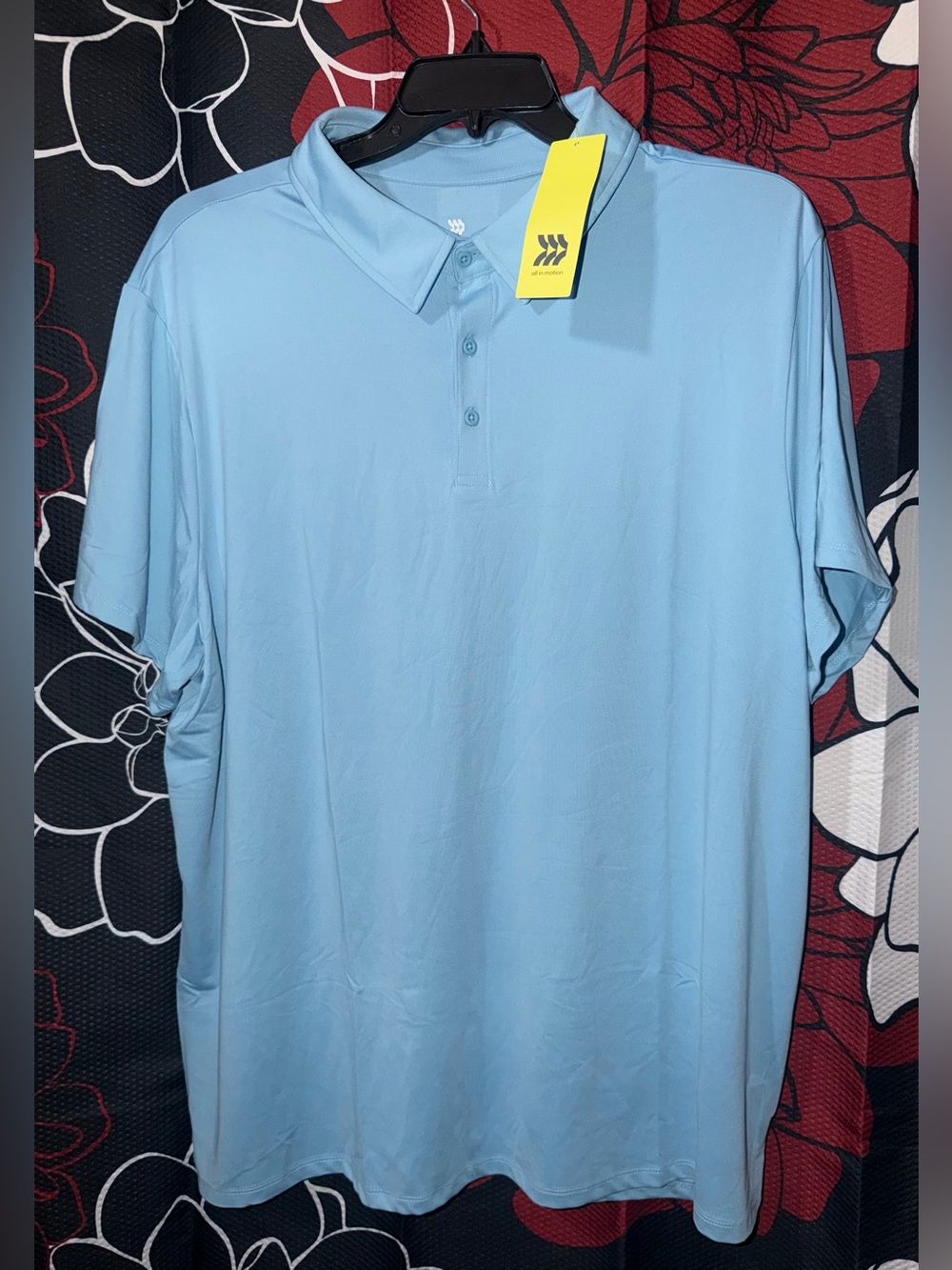 all in motion Light Blue Men's Polo Shirt